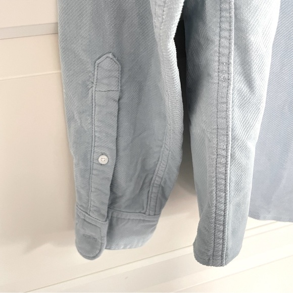 NEW REISS Blue Cialini Twill Cord Twin Pocket Overshirt Size Small 26802 - Picture 7 of 11